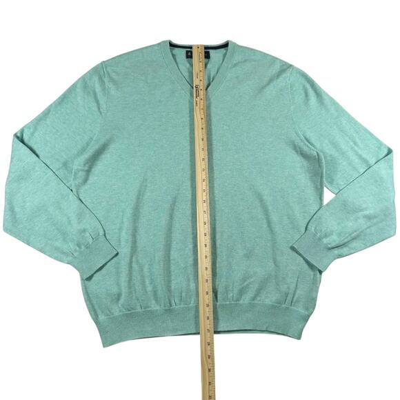 Brooks Brothers - 100% Supima Cotton - Men's Teal Pullover Sweater - Size: XL - Picture 4 of 7
